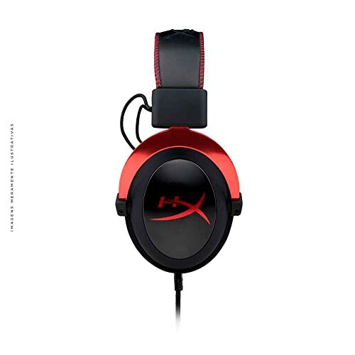 HyperX Gaming Headset with Red and Black Design