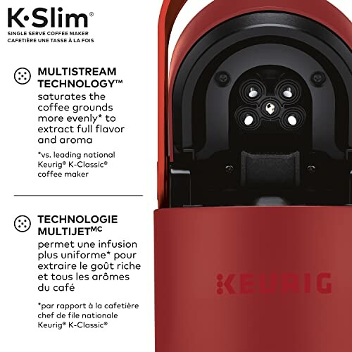 Keurig K-Slim single serve coffee maker with MultiStream Technology.