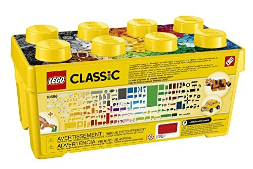 LEGO Classic yellow brick box with colorful pieces